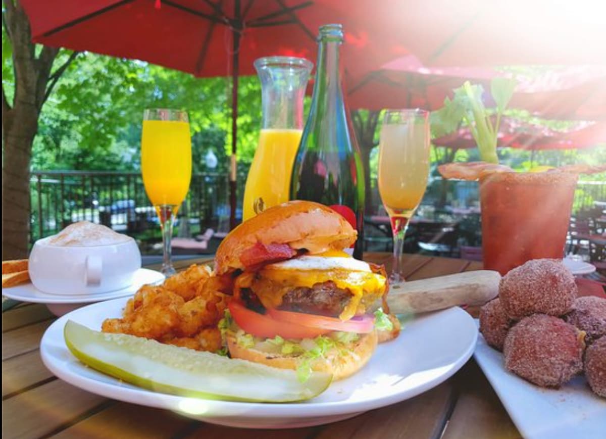 Bottomless brunch spread in Washington, D.C.