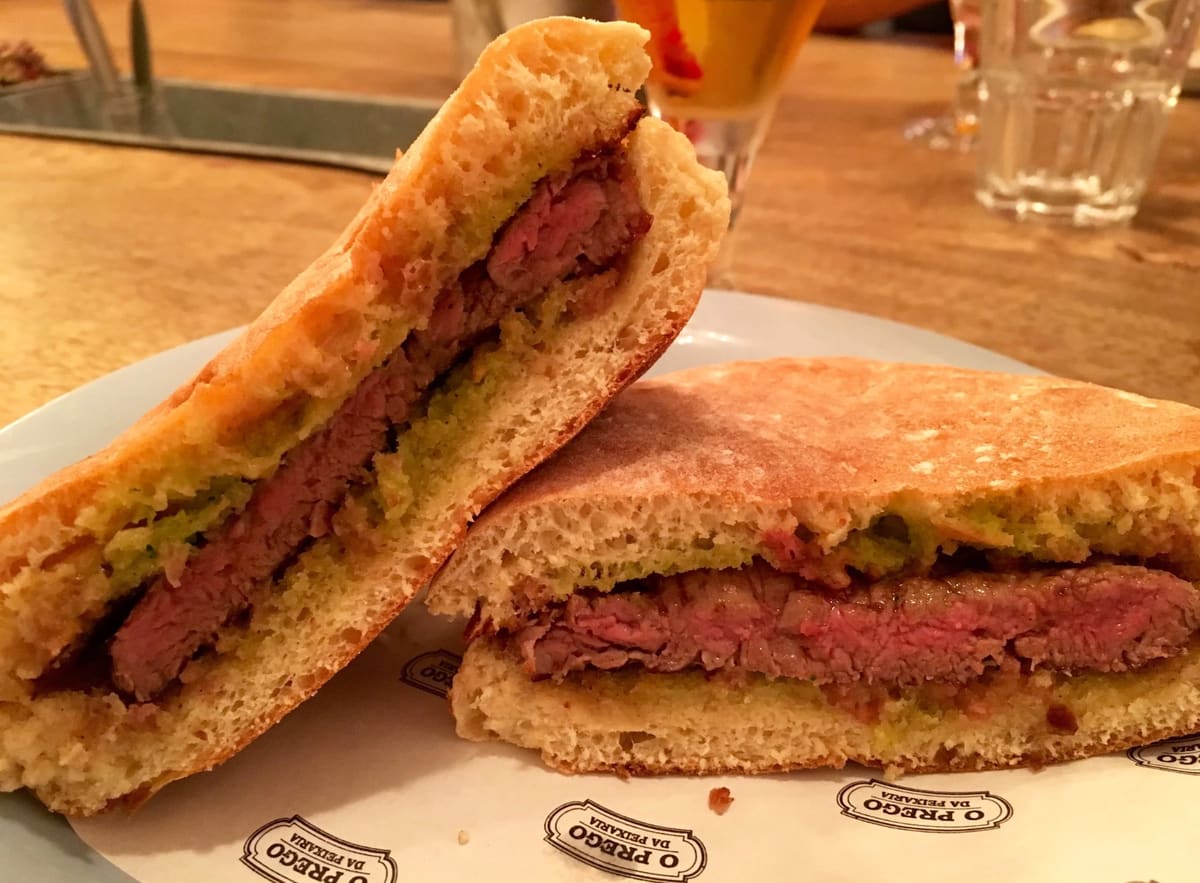 Lisbon prego steak sandwich