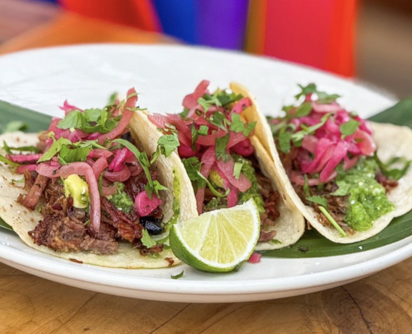 Tacos de suadero served in Mexico City