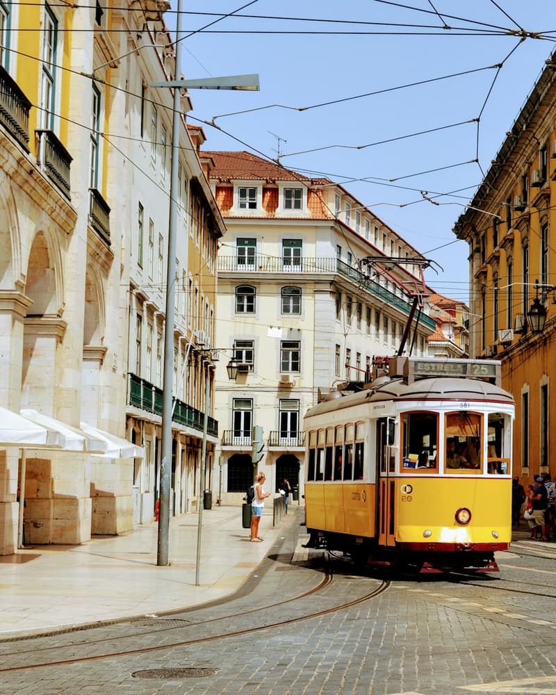 Colorful buildings in Lisbon's Alfama district